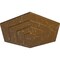 Ekena Millwork Woodruff Ceiling Medallion, Hand-Painted Smokey Topaz Crackle, 23 1/4"OD x 7/8"P CM23WFSTC - alternate 3